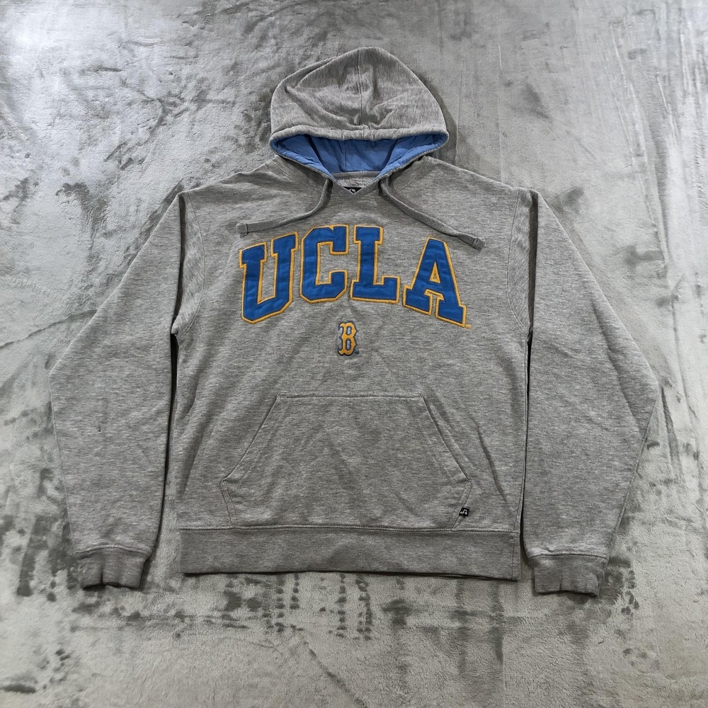 UCLA Bruins Hoodie Sweatshirt Mens Small Gray NCAA Pullover Football Basketball